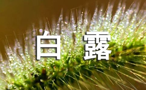 白露时节的来历及农事活动